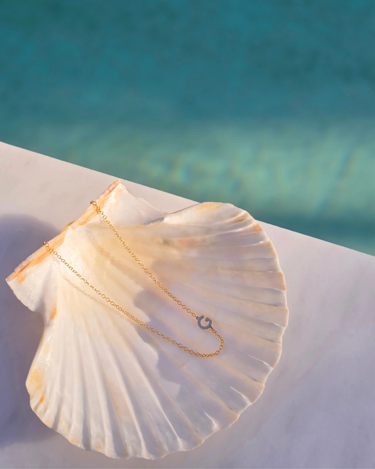 The Sideways Initial Letter Necklace