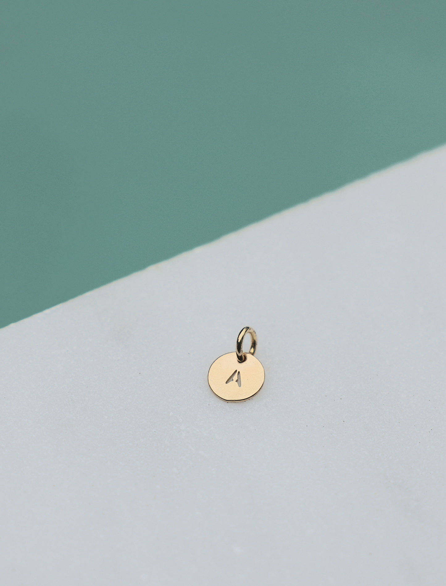The Mini Initial Disc Necklace