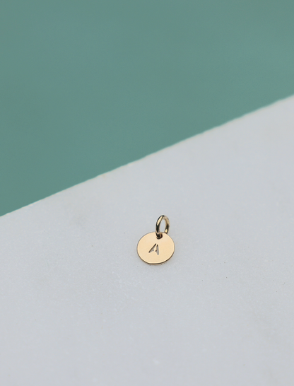 The Mini Initial Disc Necklace