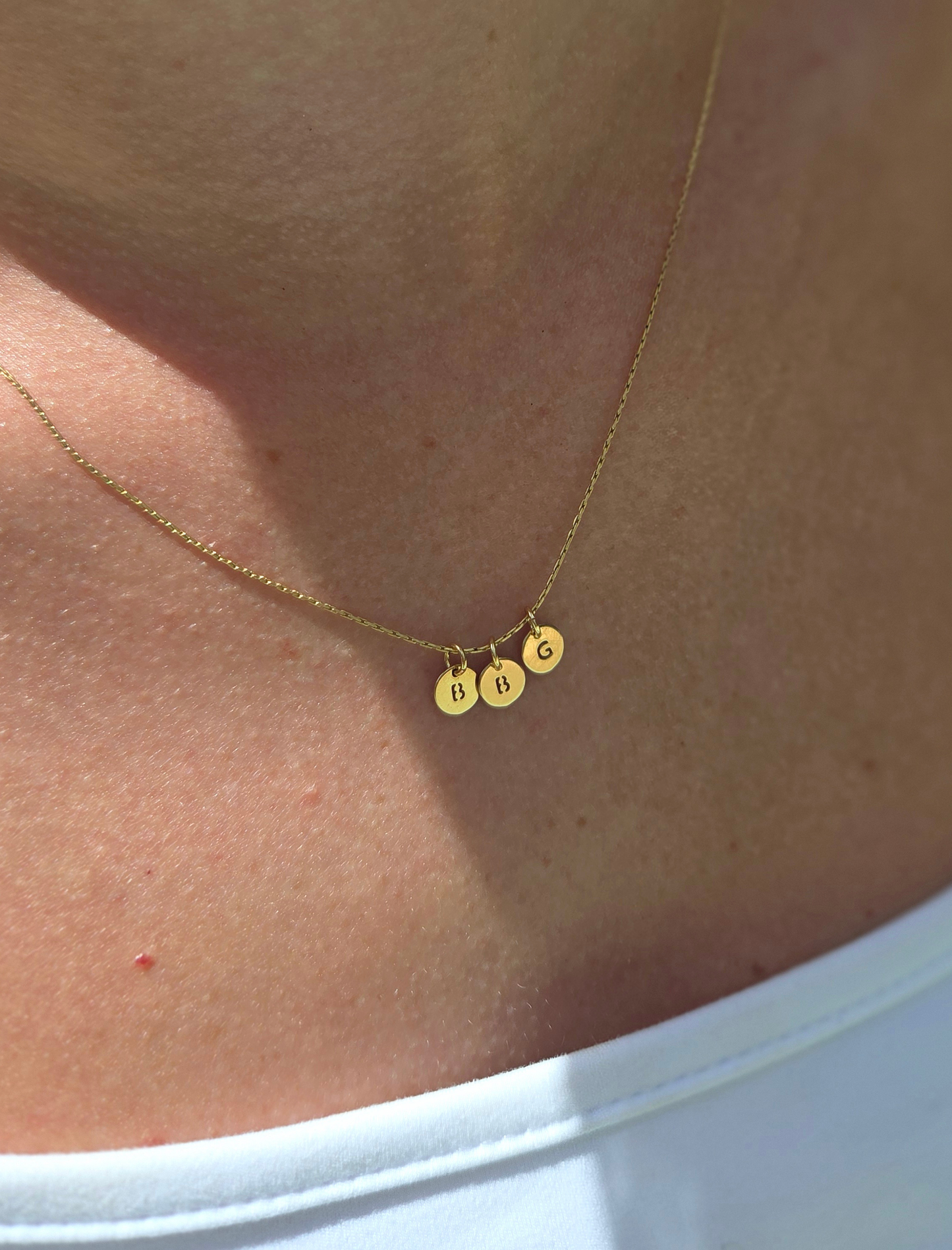 The Mini Initial Disc Necklace