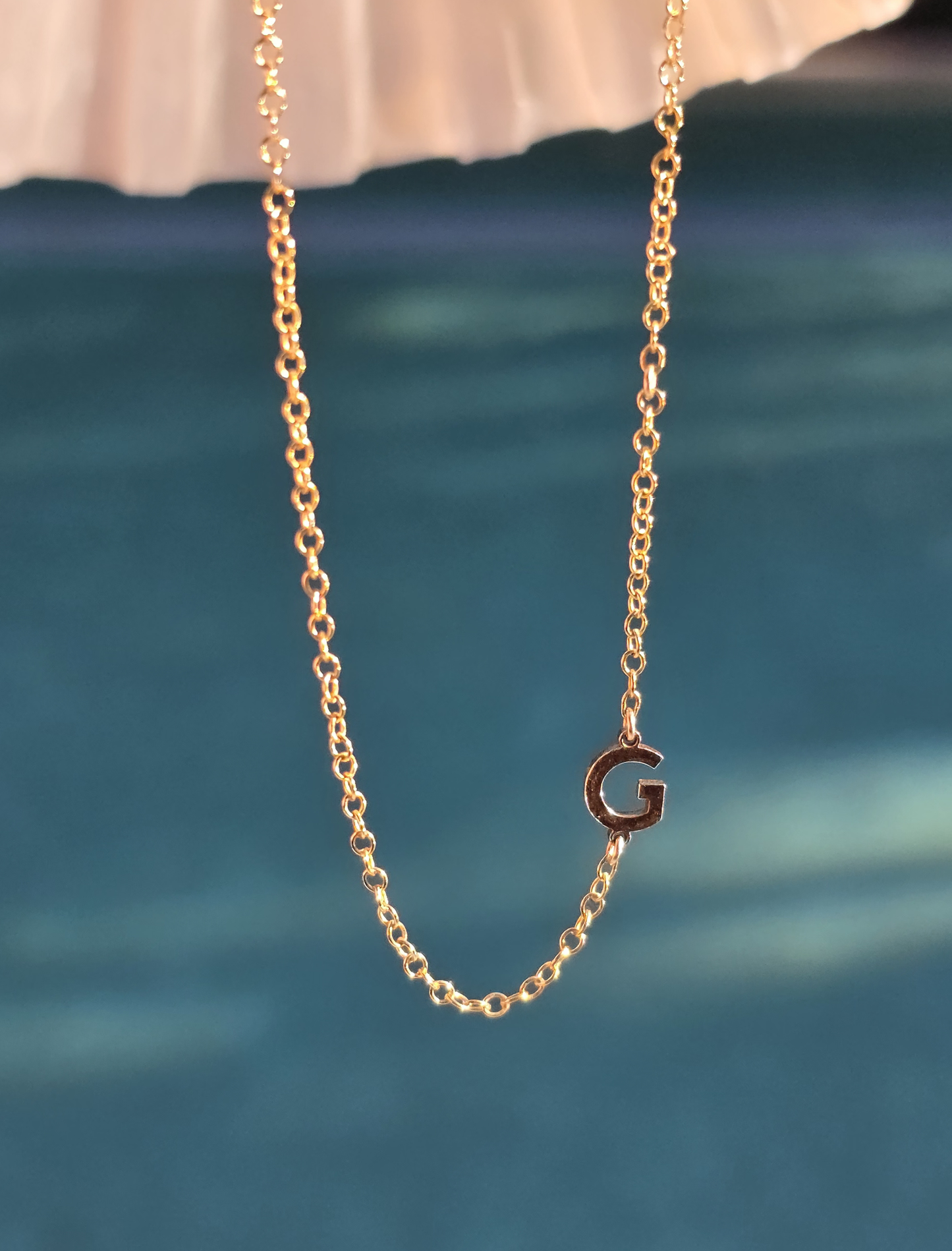 The Sideways Initial Letter Necklace