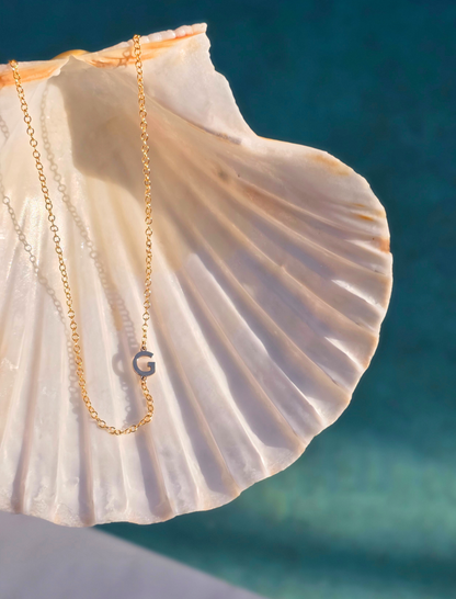 The Sideways Initial Letter Necklace