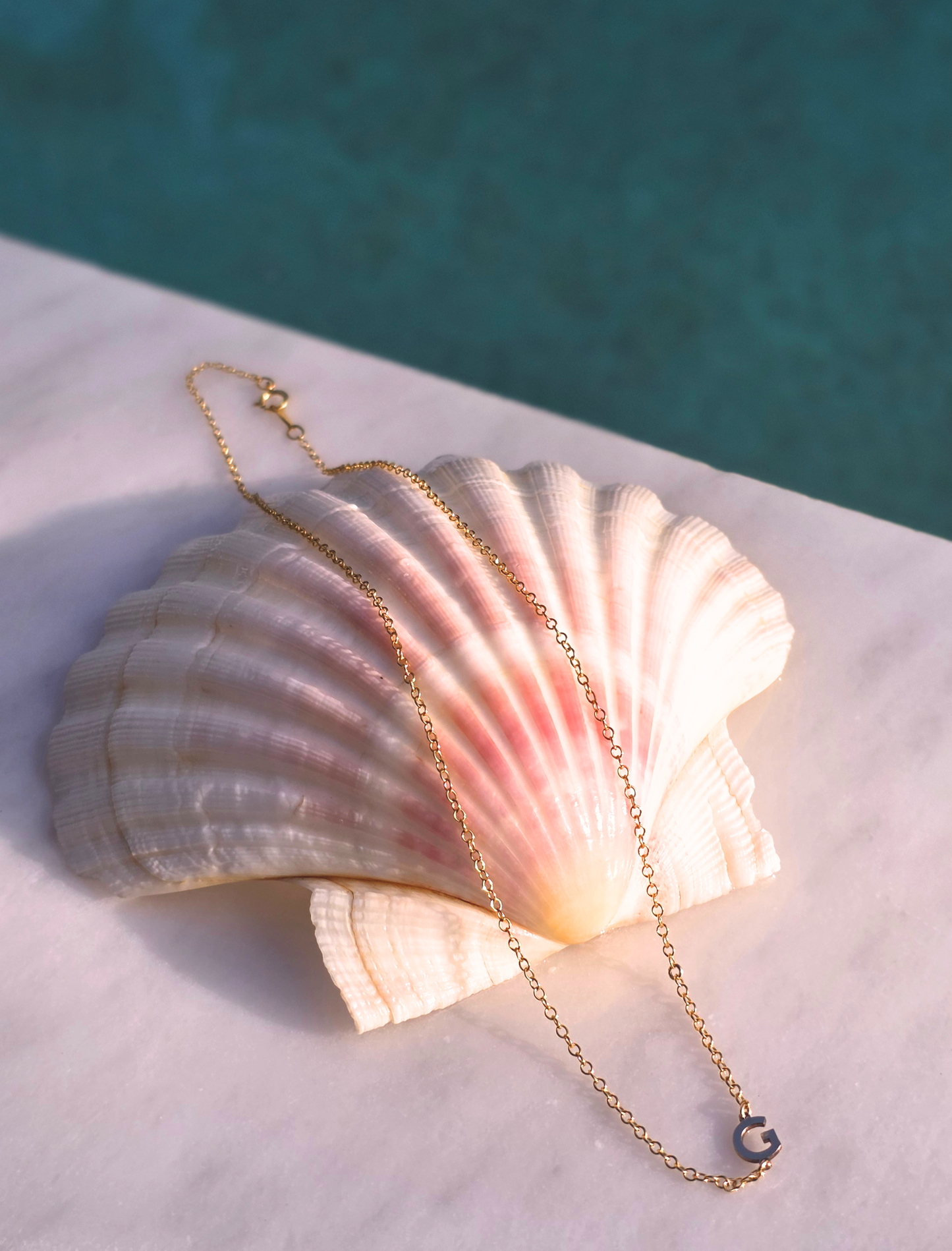 The Sideways Initial Letter Necklace