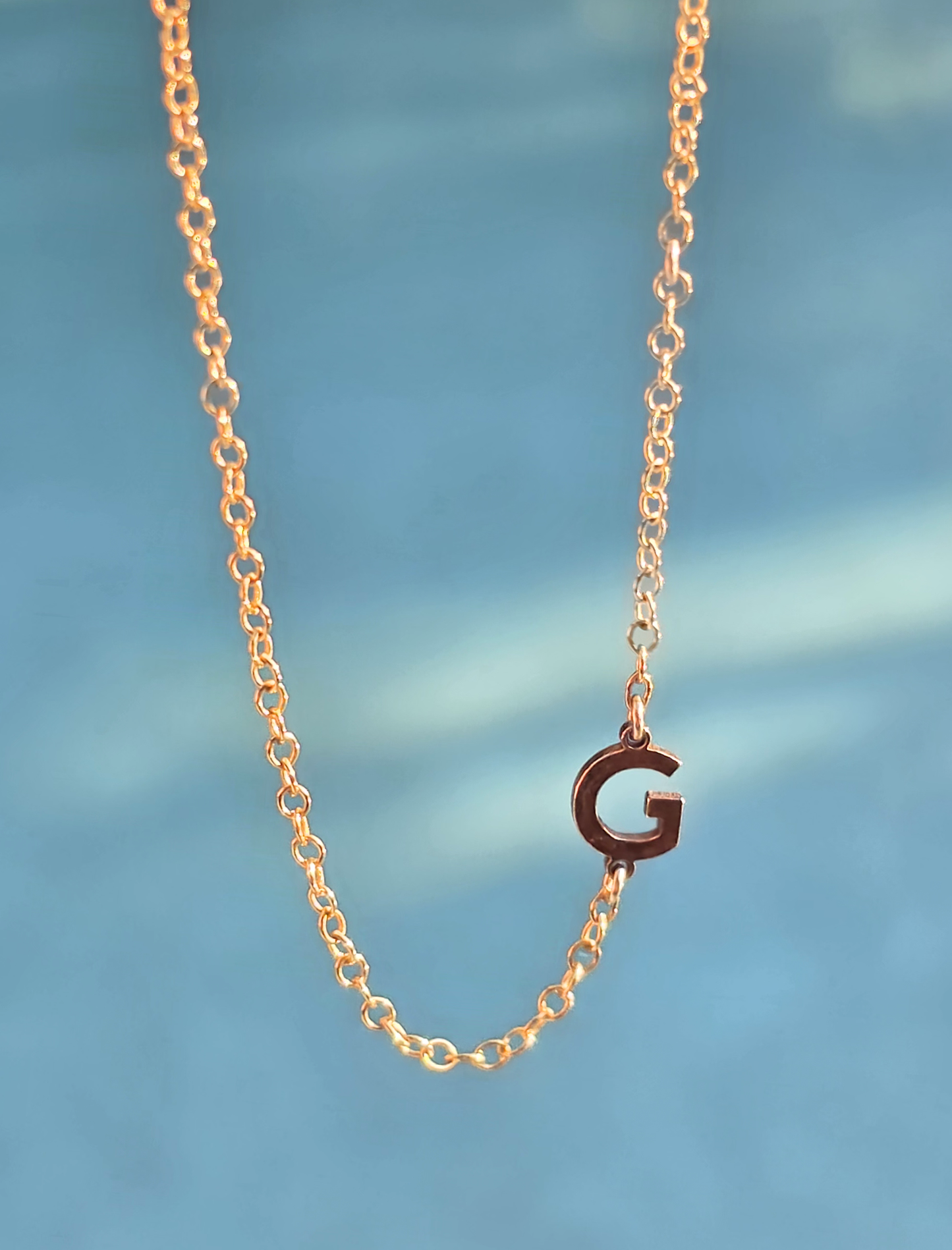 The Sideways Initial Letter Necklace