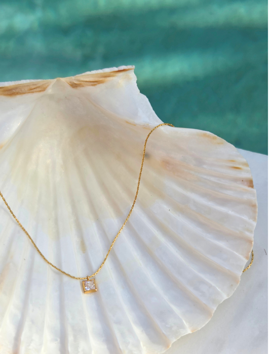 The Petite Square Necklace