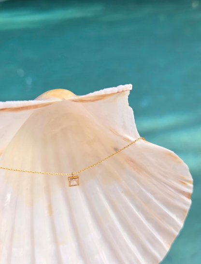 The Petite Square Necklace