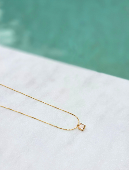 The Petite Square Necklace