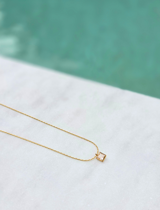 The Petite Square Necklace