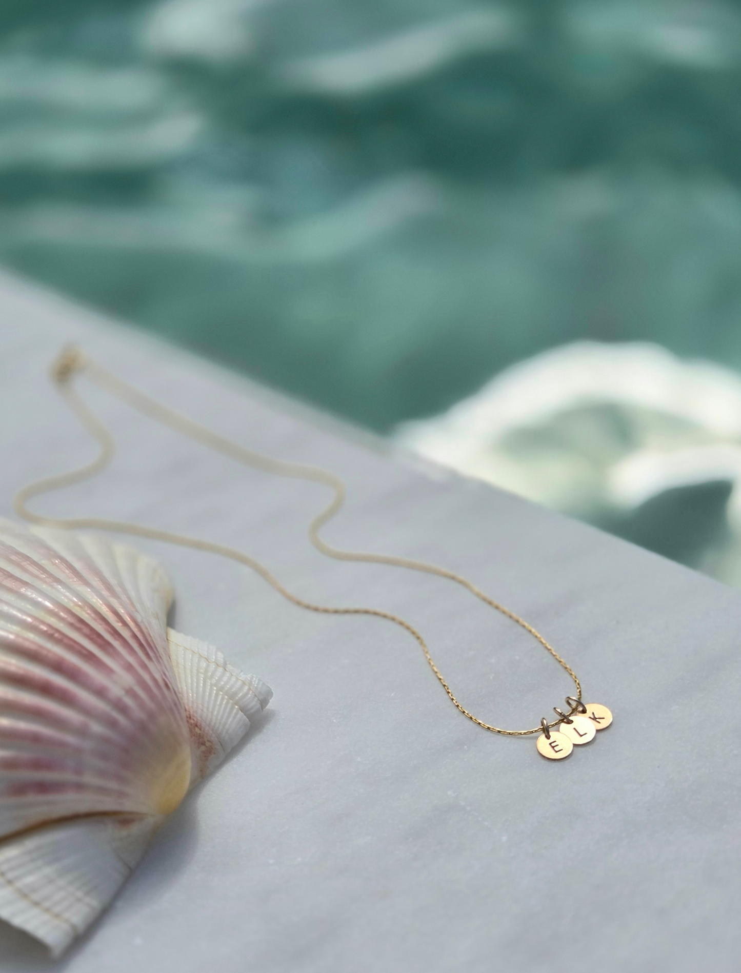 The Mini Initial Disc Necklace