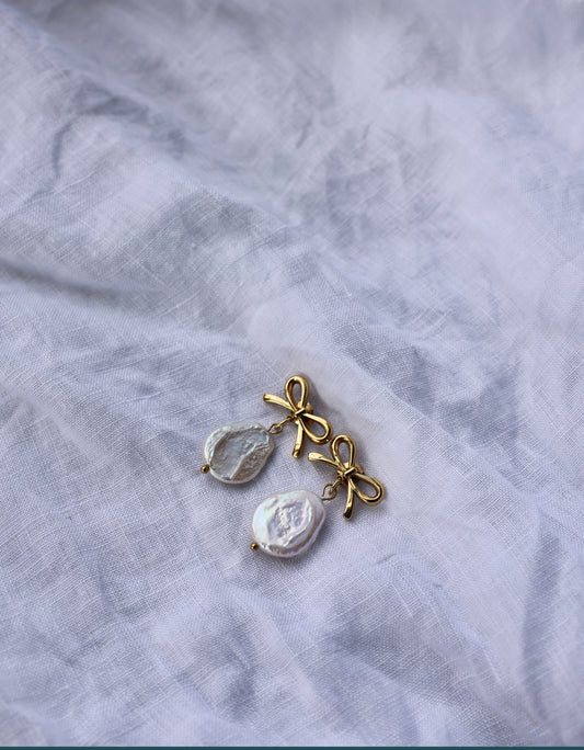 Bow Drop Earrings
