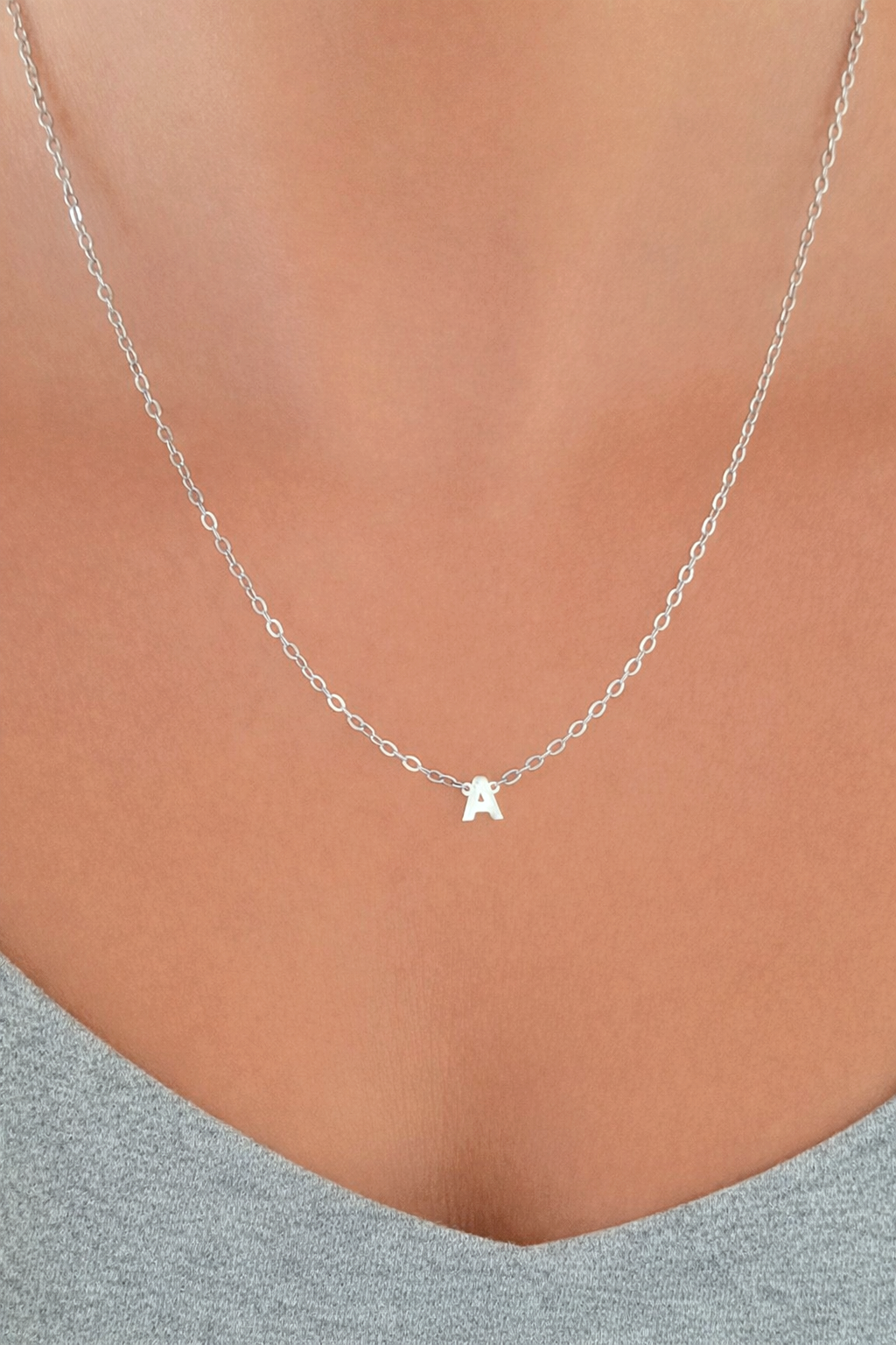 The Silver Initial Necklace